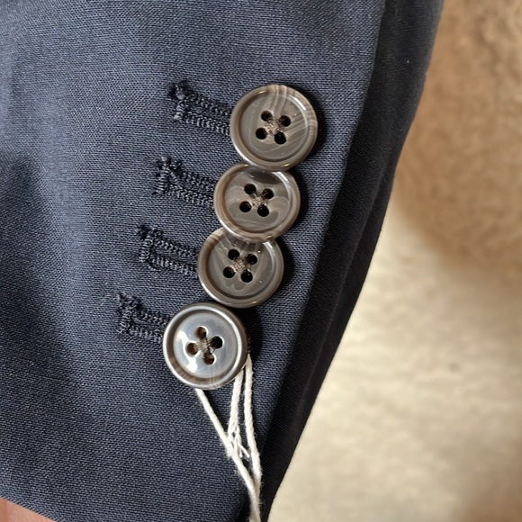 NWT Lands End Mens Washable Wool 2 Button Traditional Suit Jacket Size 40R Reg - Picture 4 of 10